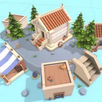 Stylized Town Of Rome