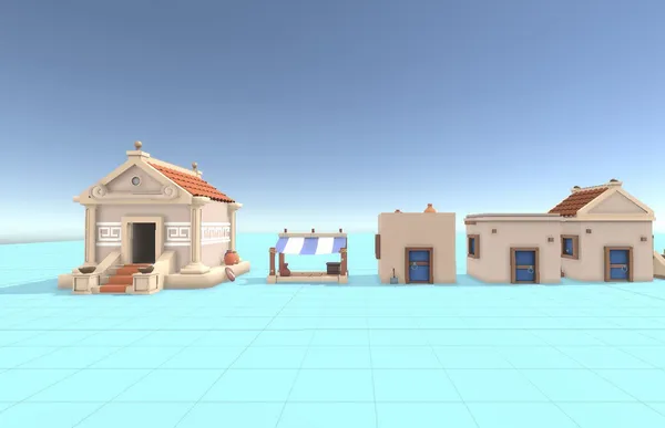 Stylized Town Of Rome — Galeri 4