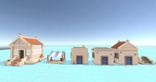 Stylized Town Of Rome — Galeri 3