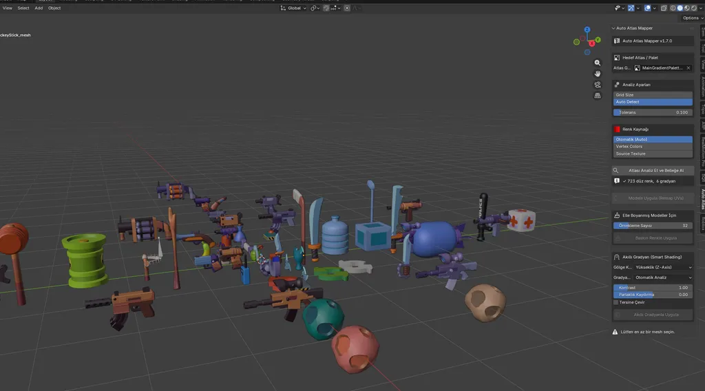AI ile Blender Eklentisi Geliştirmek: Auto Atlas Mapper
