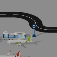 Stylized Low-Poly Airport and Airliners - 3D Asset Pack
