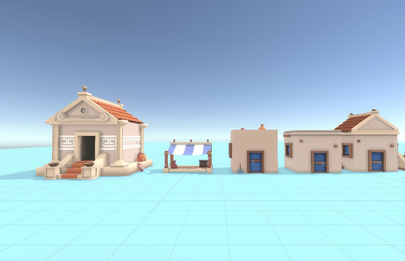 Stylized Town Of Rome — Galeri 4