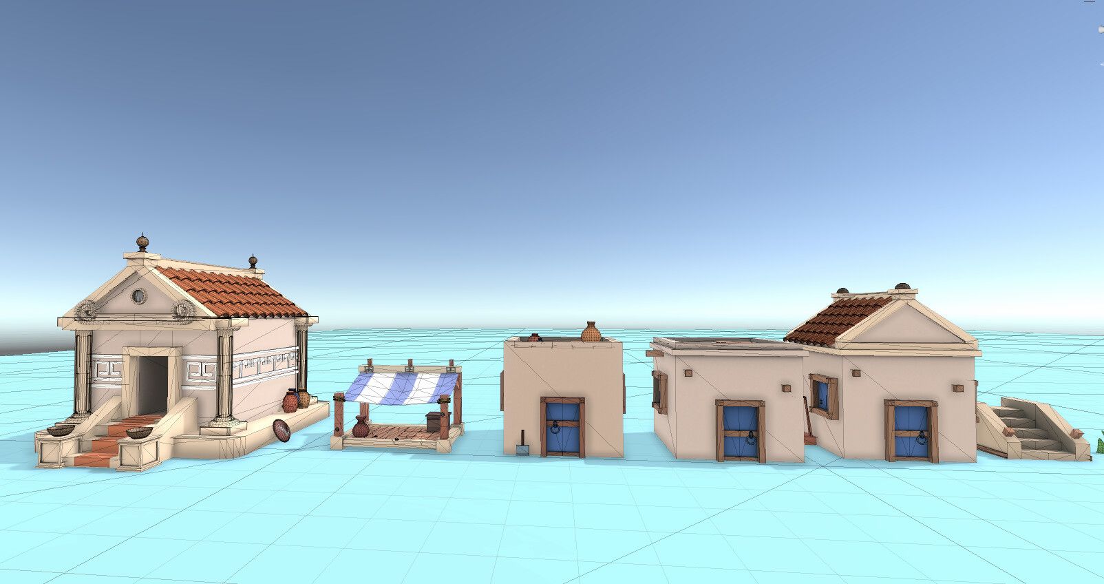 Stylized Town Of Rome — Galeri 6