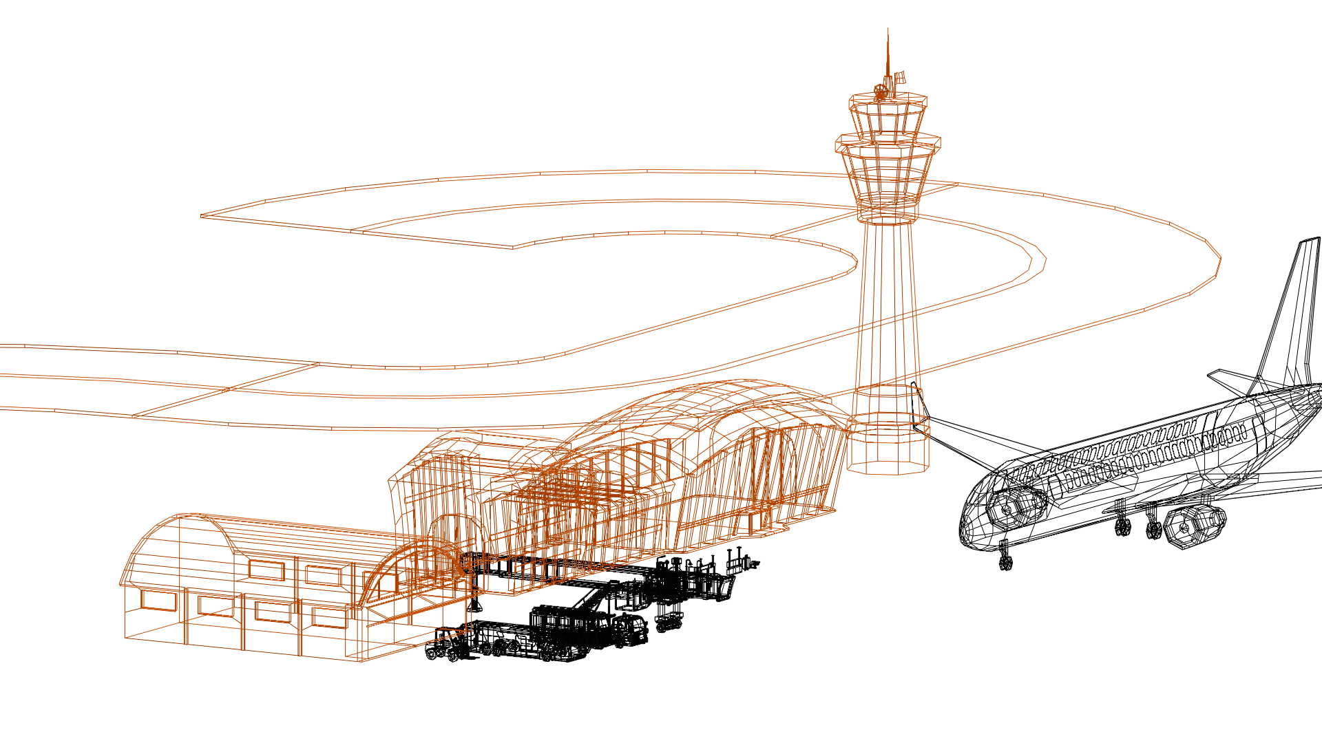 Stylized Low-Poly Airport and Airliners - 3D Asset Pack — Galeri 3